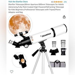 Telescope 80mm Aperture 600mm New in box!!